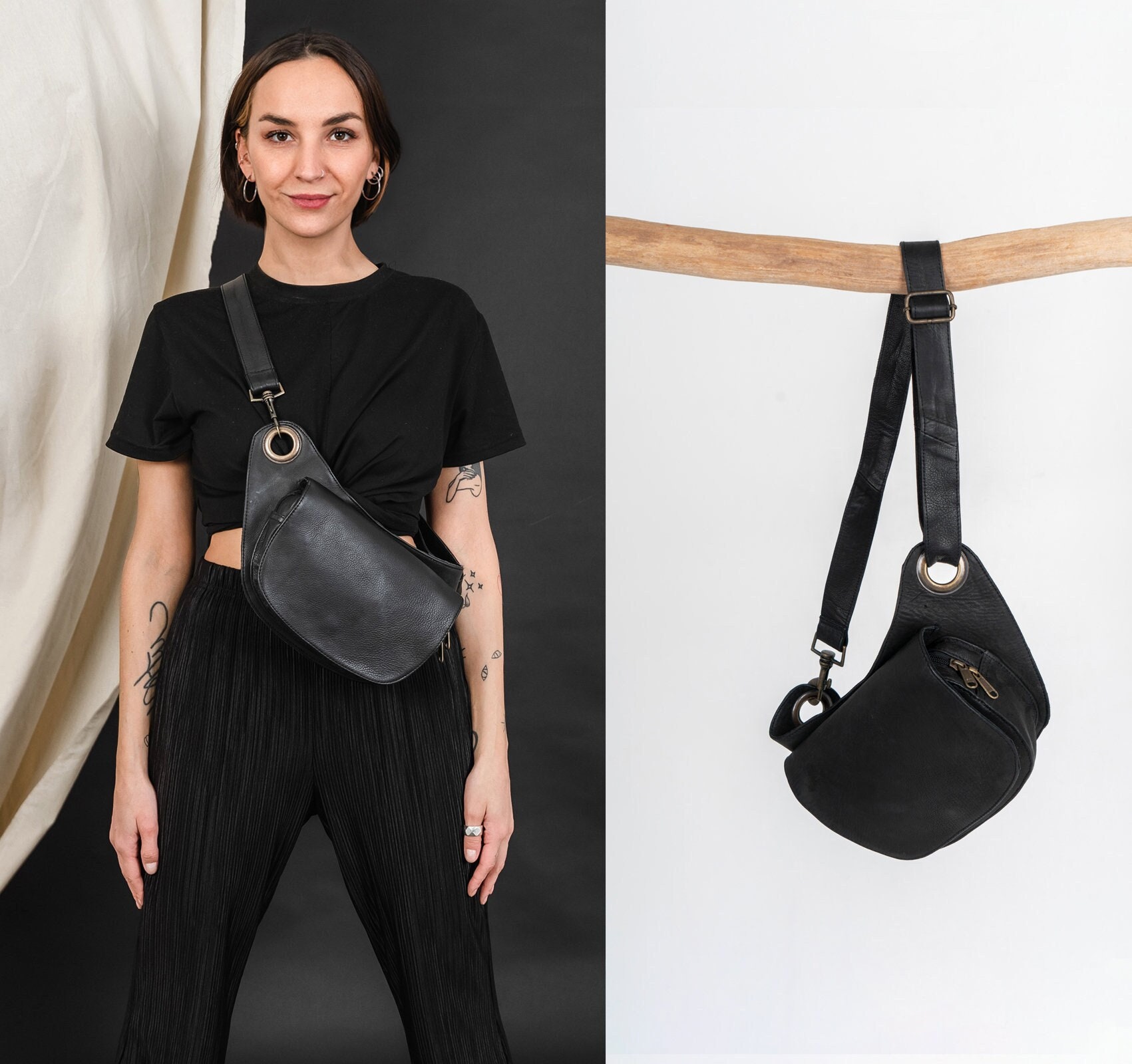 Stylish Fanny Pack Black Leather, Trendy Fanny Pack, Women's Belt Bags & Fanny Packs, Street Side Bag Leather, Designer Belt Bags Handmade - Etsy Stylish Fanny Pack Black Leather, Trendy Fanny Pack, Women's Belt Bags & Fanny Packs, Street Side Bag Leather, Designer Belt Bags Handmade - Etsy