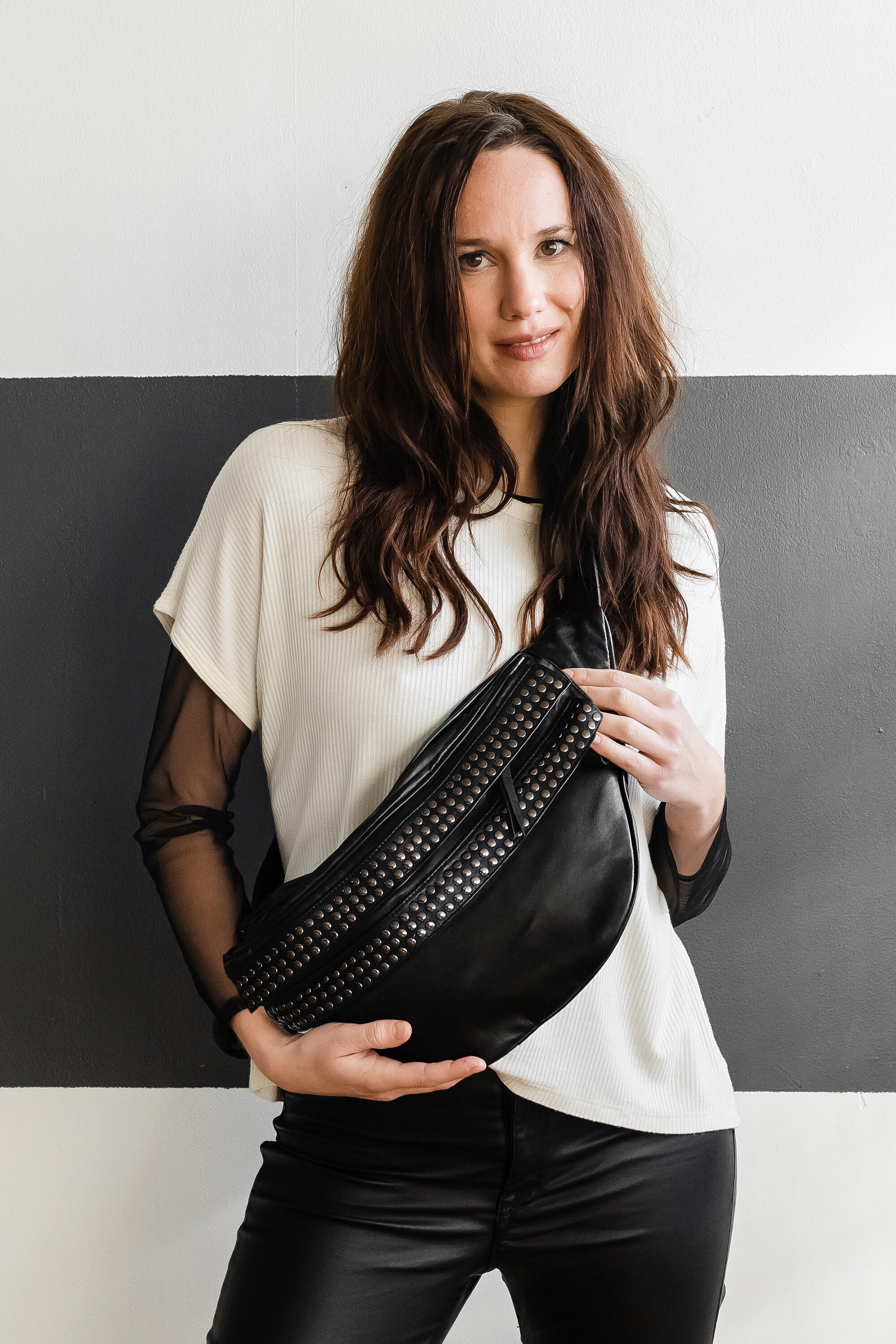 Studded bum bag sale
