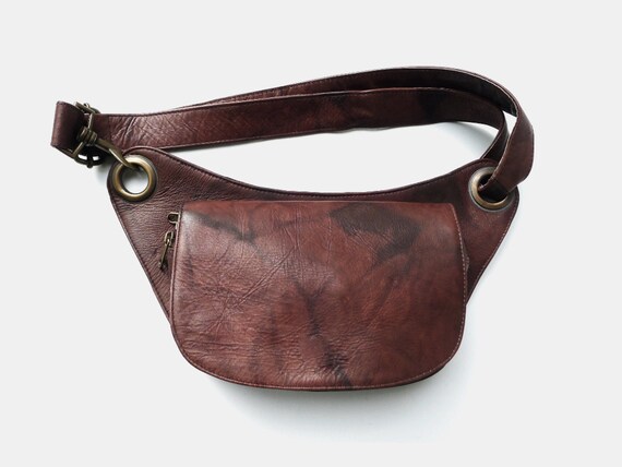 vintage leather fanny pack