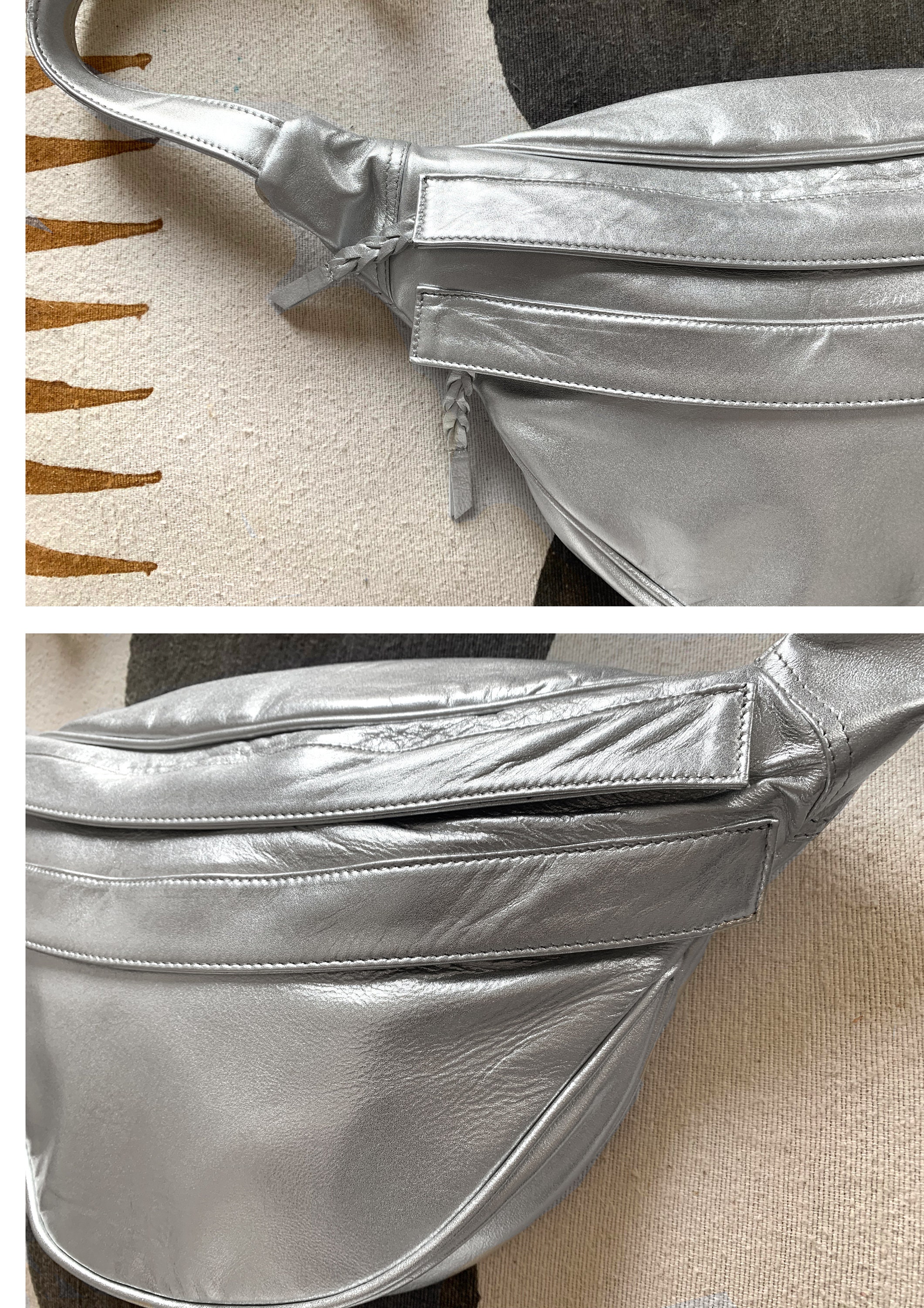 ショルダーバッグ・ポシェット Marici Stylish Silver Shoulder Bag With Pinatex Marici Stylish Silver Shoulder Bag With Pinatex | THE LIST