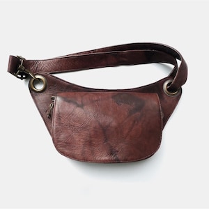 Vintage chestnut leather handbag, Handmade chestnut brown shoulder bag, Women&#39;s Chestnut Brown Leather Handbags, Small Leather Brown Purse