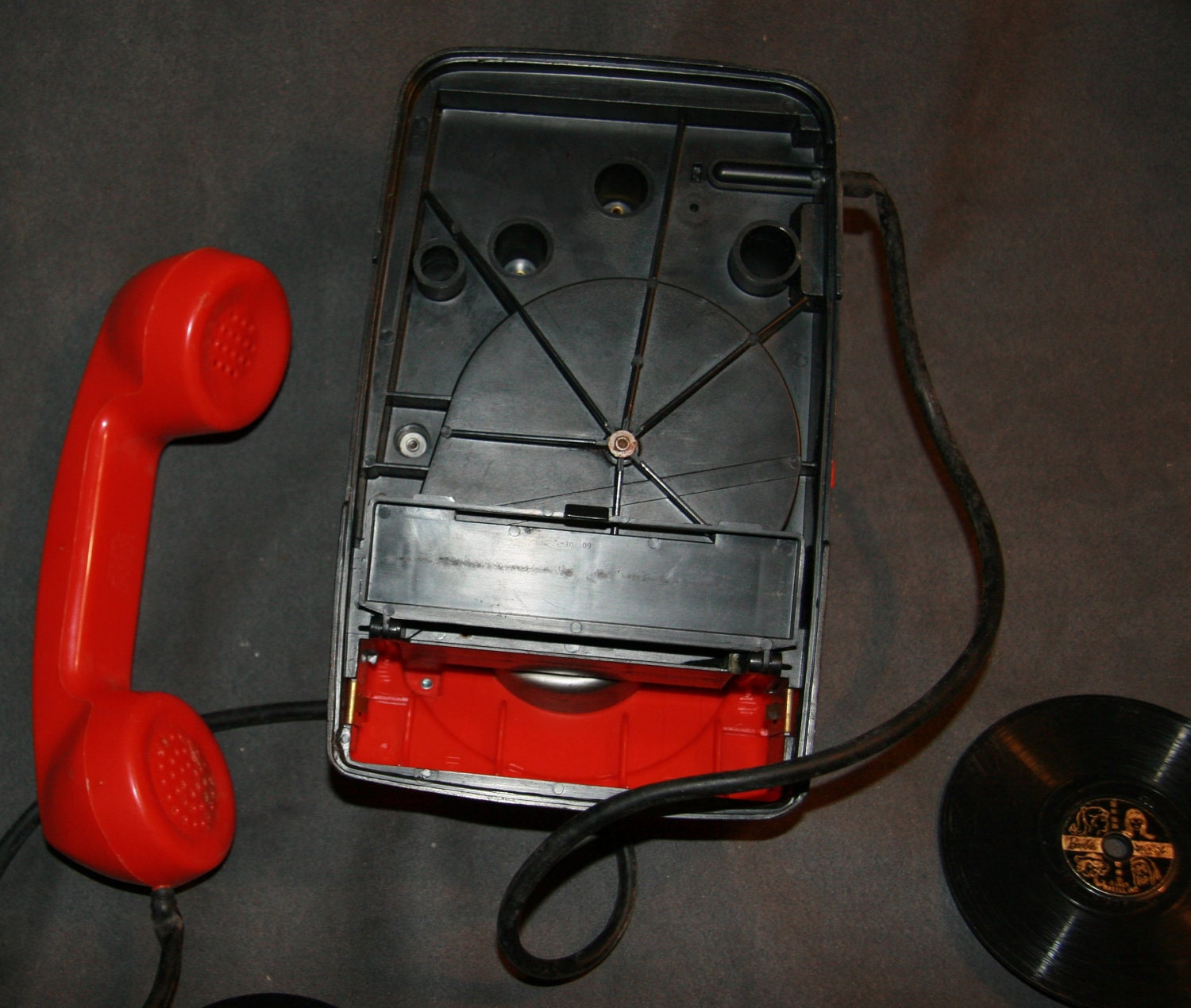 Circa 1965 1960s Mattel O Phone Toy with four records Barbie Etsy