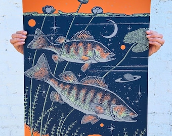 Cosmic Creek Fish Art Print