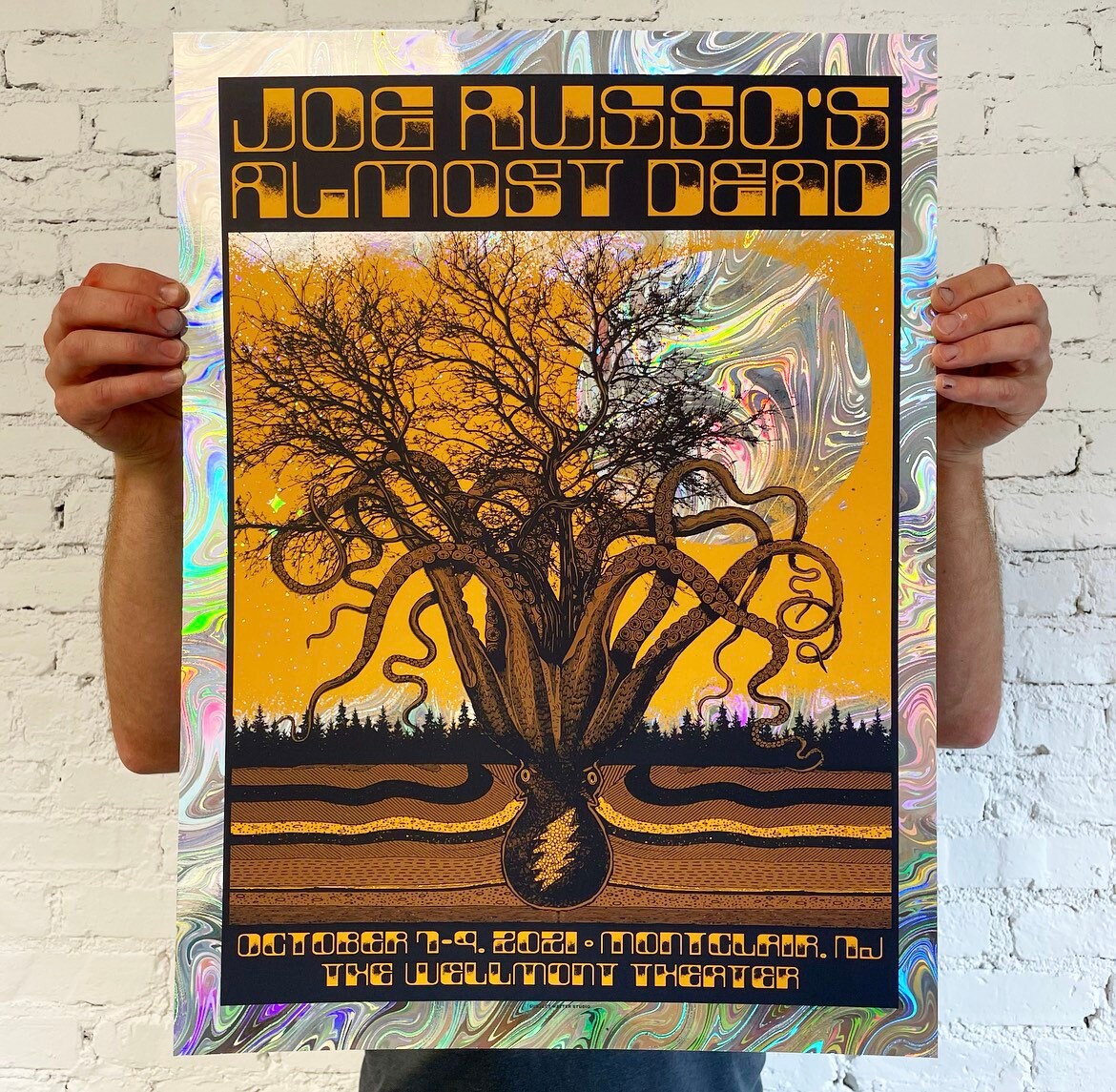 Joe Russo's Almost Dead JRAD Concert Poster Montclair, NJ - Etsy