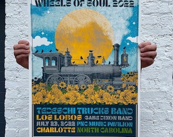 Tedeschi Trucks Band Concert Poster Charlotte, NC