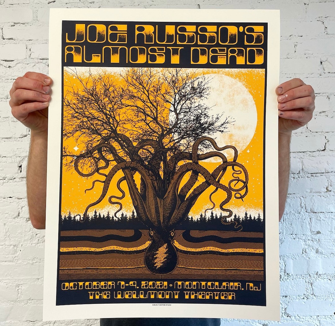 Joe Russo's Almost Dead JRAD Concert Poster, Montclair, NJ - Etsy