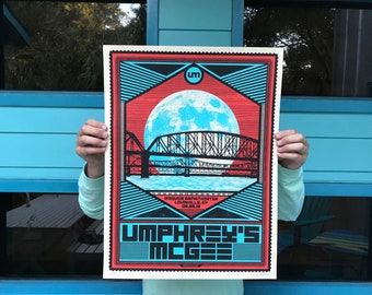 Umphrey's McGee Official Screen Printed Limited Edition Concert Poster, Louisville, KY 2018