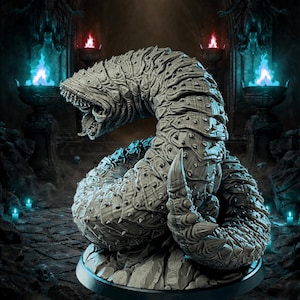 Miniatyr av underjordisk gruvmaskmonster – Jättehartsbestånd för D&D, krigsspel, rollspel, möten med fängelsehålor, fantasyterrängvarelse