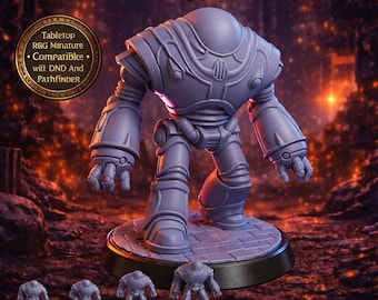 重攻撃ロボットミニチュア 28 mm 32 mm 54 mm 75 mm 6インチ SF メカ ゴーレム像