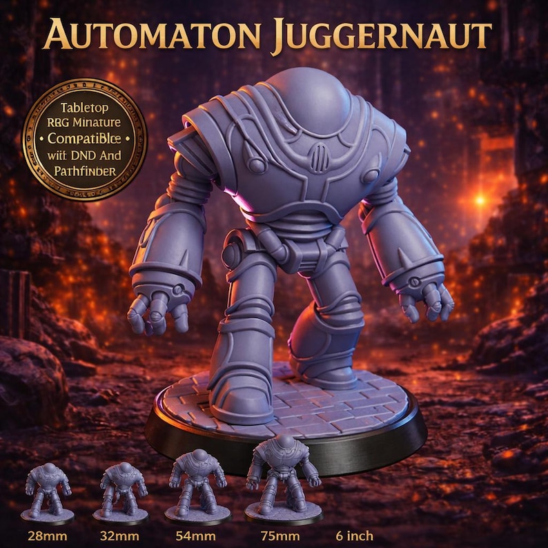 Heavy Assault Robot Miniature 28mm 32mm 54mm 75mm 6 Inch Sci Fi Mech ...