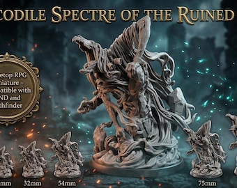 Demon Beast Miniature Nightmare Creature DND RPG Mini Undead Mount Monster Pathfinder Resin 28mm 32mm 54mm 75mm 6in Statue