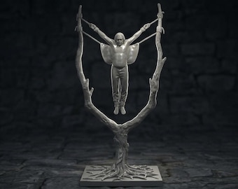 King Aella Blood Eagle Statue | Vikings TV Collectible | Norse Punishment Sculpture | Ragnar Revenge Figure | Viking History Resin Art