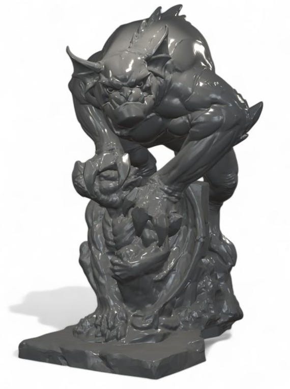 Bronx Gargoyle Figurine | Fantasy Miniature for Tabletop Gaming