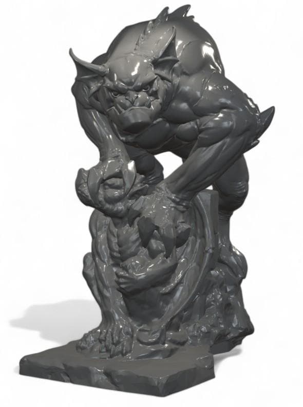 Bronx Gargoyle Figurine | Fantasy Miniature for Tabletop Gaming