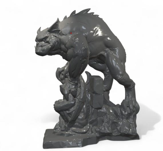Bronx Gargoyle Figurine | Gothic Fantasy Statue, Tabletop RPG - Etsy