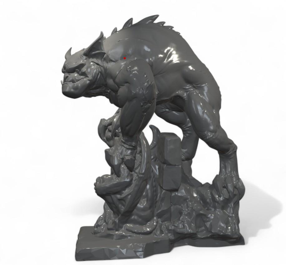 Bronx Gargoyle Figurine | Fantasy Miniature for Tabletop Gaming