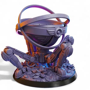 Alien Survey Walker Miniature | Retro Sci-Fi Terrain or Mech Unit | Resin Model for Stargrave, Wargames, Diorama | 28mm 32mm 75mm Scale