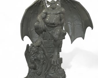 Figurka gargulca z Broadwayu | Miniatura fantasy do gier planszowych 32 mm 75 mm | Figurka gotycka 6,5" 10" | Kolekcjonerska figurka gargulca