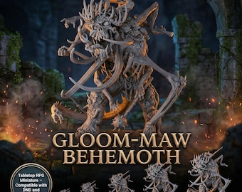 Aberration Monster Miniature Gloom Maw Behemoth DnD Pathfinder Horror Boss Creature RPG Model Eldritch Horror 32mm 75mm