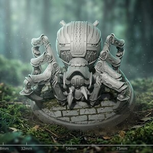 Dwarven Mechanical Spider Miniature, Clockwork Construct, Steampunk War Machine, RPG Enemy Figure 28mm 32mm 54mm 75mm 6 Inch