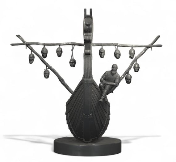 Ragnar Viking Ship Statue | Vikings TV Collectible | Norse Warrior