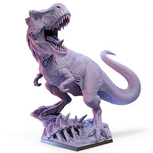 T-Rex Resin Dinosaur Miniature | Tyrannosaurus Rex Model for Dioramas, Tabletop Gaming, and Prehistoric Display Collectibles