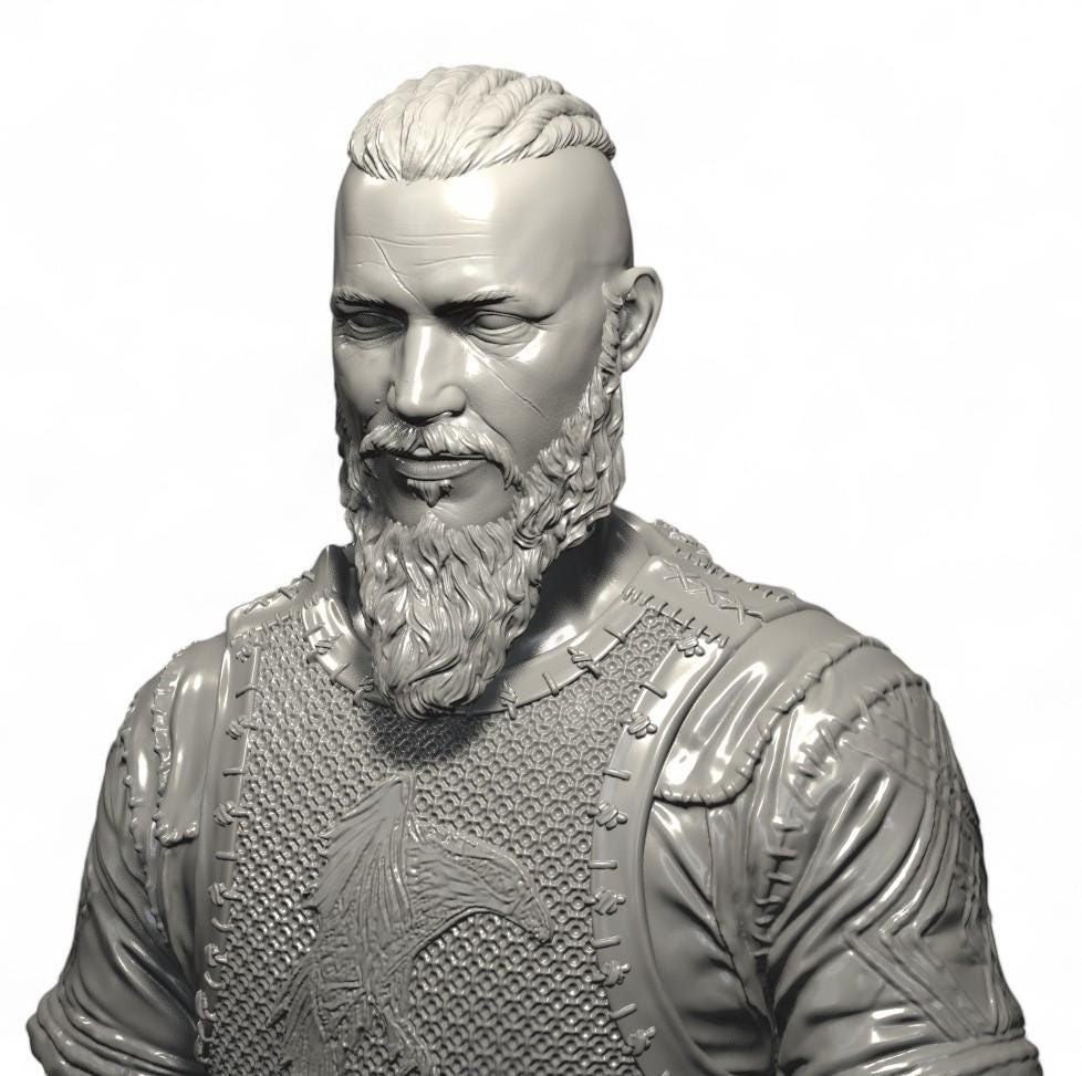 Ragnar Lothbrok Viking Statue | Vikings TV Collectible | Norse