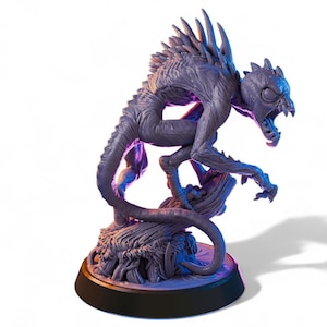 Chupacabra Miniature | Horror Monster Resin Model | Dungeons & Dragons Pathfinder Cryptid RPG Mini | 28mm 32mm 75mm 6.5&quot; Unpainted