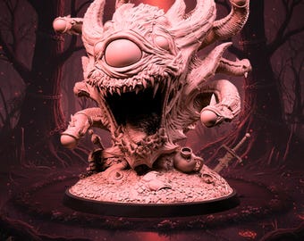 Eldritch Eye Tyrant Miniatura 32 mm 75 mm 6 pulgadas Aberración del Vacío Monstruo Jefe Mesa RPG Estatua Resina Sin Pintar