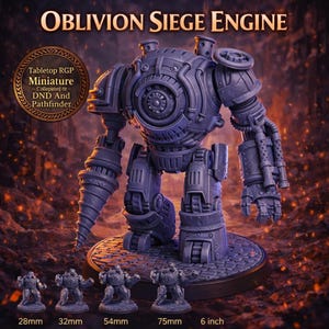 Steampunk Golem Miniatur Uhrwerk Konstrukt RPG Tabletop 28 mm 32 mm 54 mm 75 mm 6 Inch Statue