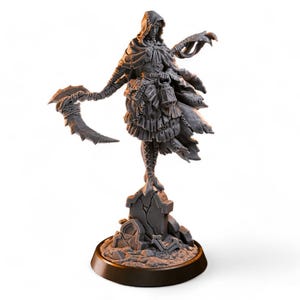 Grave Lantern Reaper | Floating Assassin Miniature | Fantasy Resin Model for DnD, Pathfinder, TTRPG