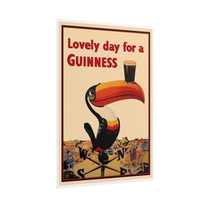 Vintage Guinness Toucan Poster – Retro Pub Wall Art image 7
