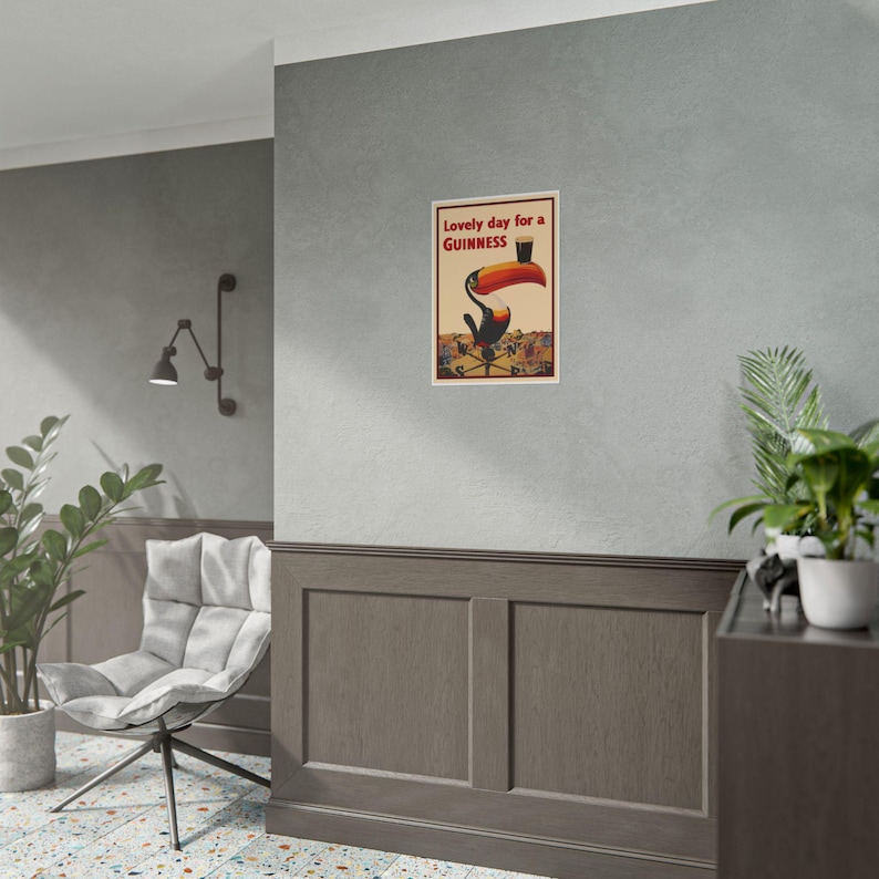 Vintage Guinness Toucan Poster – Retro Pub Wall Art image 5