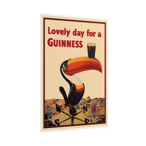 Vintage Guinness Toucan Poster – Retro Pub Wall Art image 3