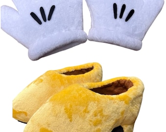 Set schoenen en handschoenen mascottekostuum | Vervangende mascotteaccessoires | Volwassen maat