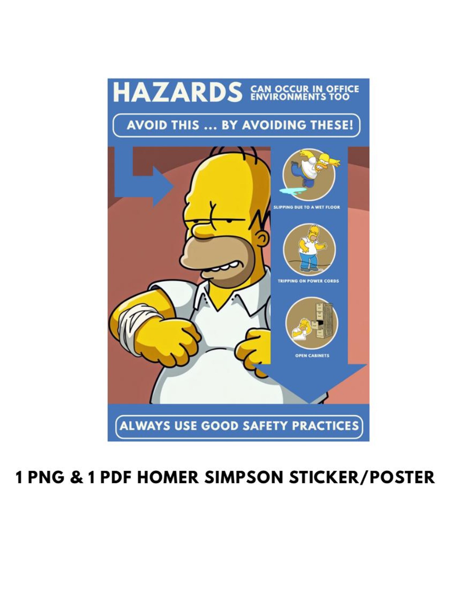 Homer's Office Safety Guide – Avoid These Common Hazards! - Etsy