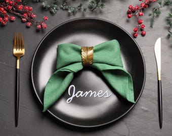 3D-geprinte plaatsnamen bruiloft | Modern tafeldecor, gepersonaliseerde bewegwijzering