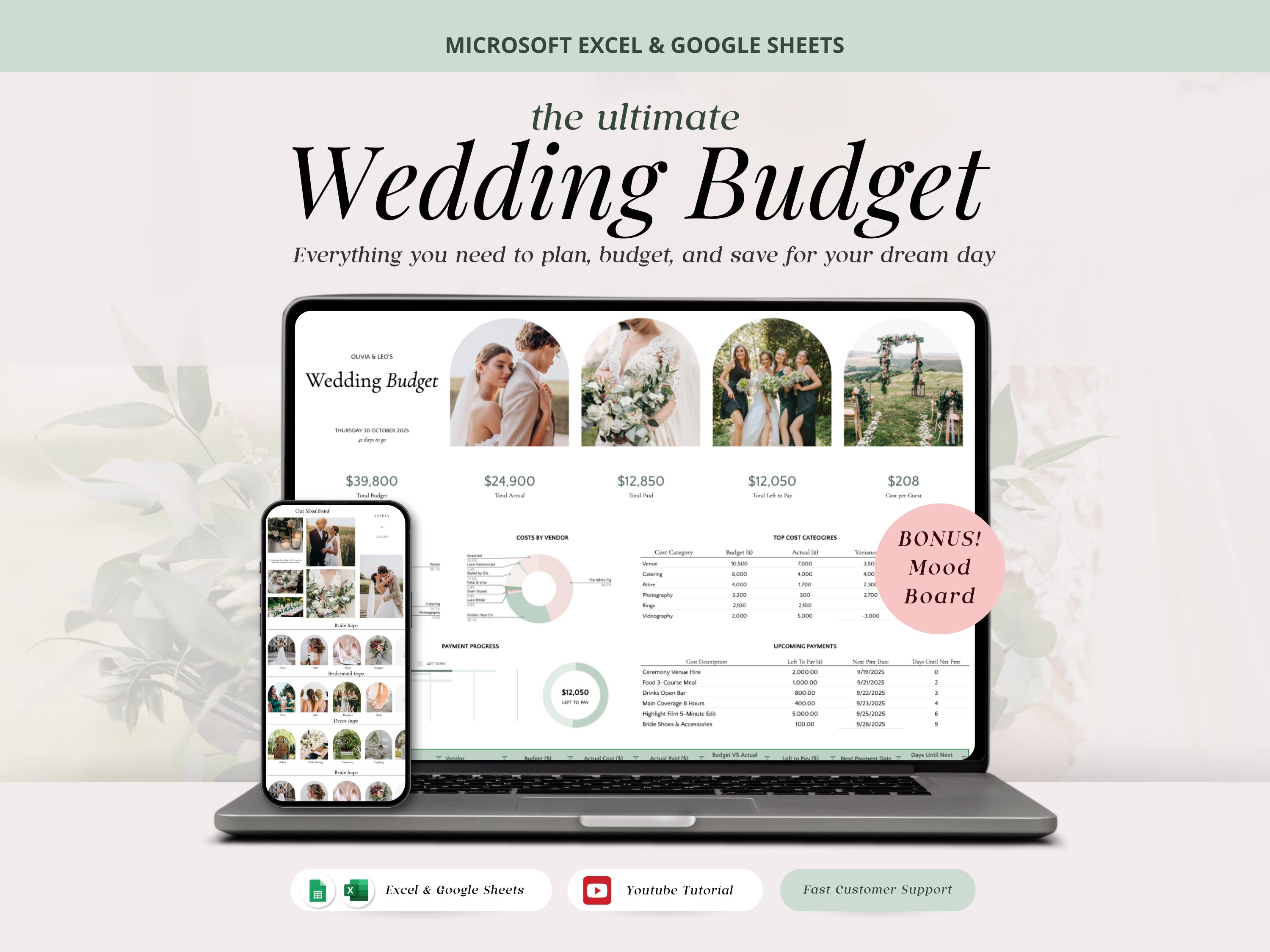 Wedding Budget Tracker With Savings Plan