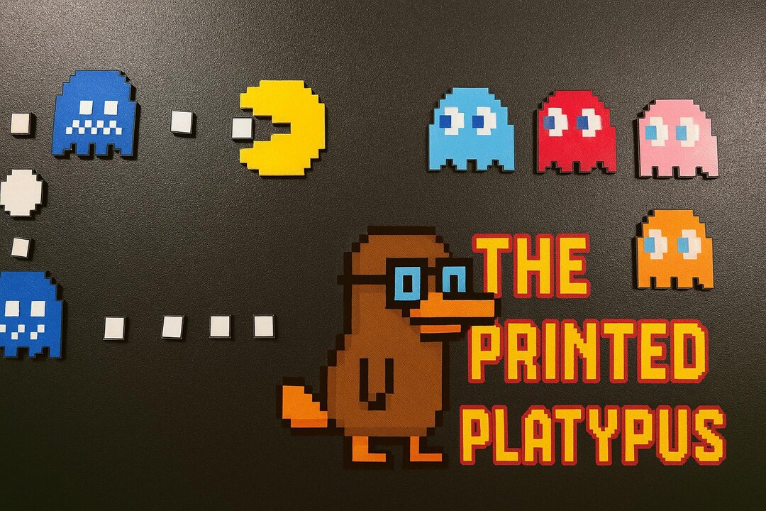 Retro Arcade Magnets – 3D Printed Pixel Ghosts & Pac-inspired Set ...