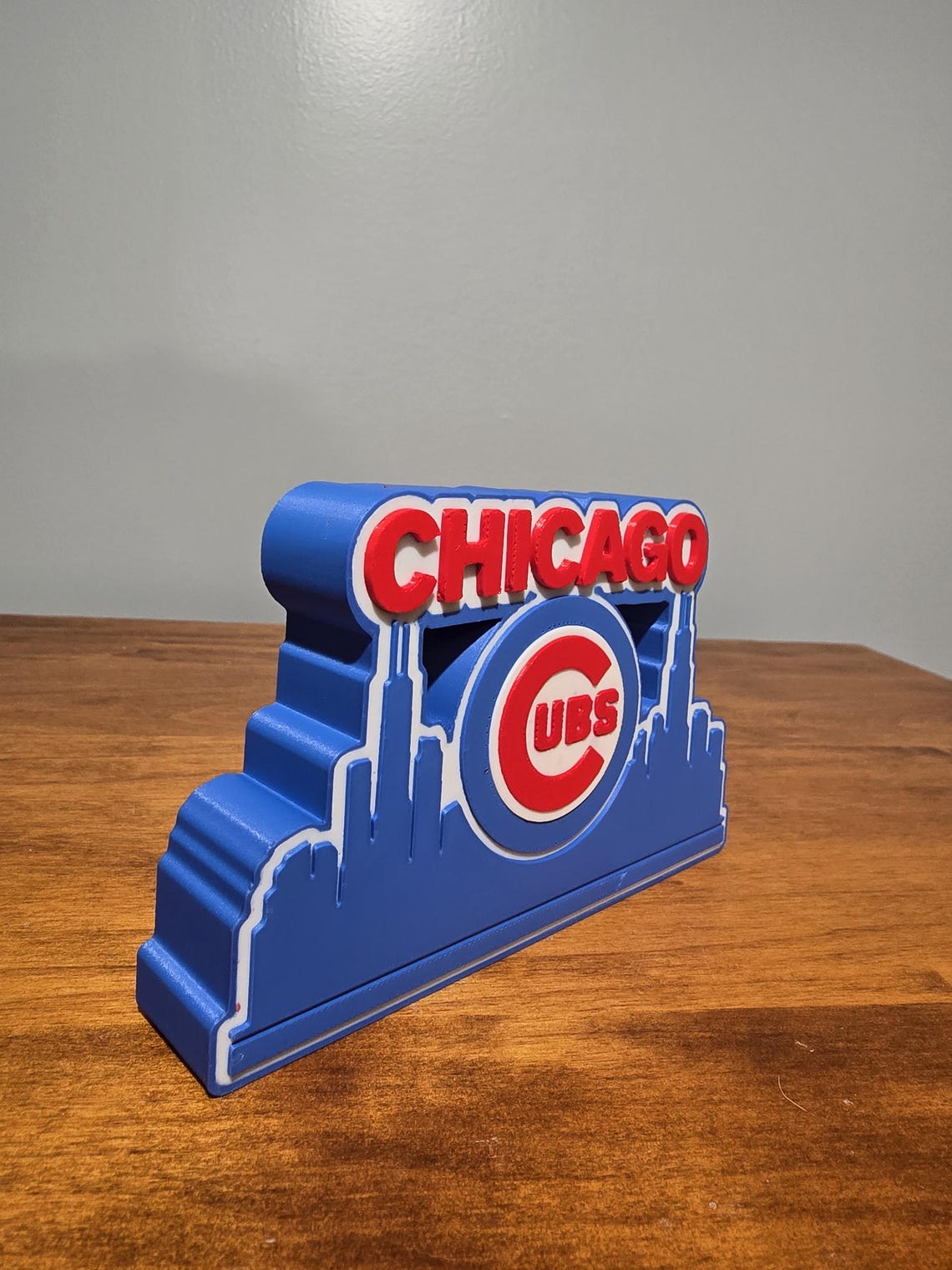 Cubs Inning Sign 3D Printed Chicago Cubs Desk Sign | Skyline Baseball Fan Decor - Etsy