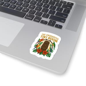 Tropical Themed Stickers for Tiki Lovers, Enchanted Tiki Room Décor, Fun Laptop Stickers, Summer Vibes, Hawaiian Parties
