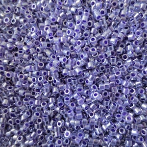 Miyuki DELICA seedbead mix PASSION FLOWER glass seed beads pink and purple cylinder beads 7 grams jewelry making supplies size 110