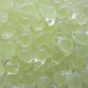 Czech Tear Drops - 4x6mm - Jonquil - Select 50 or 100 pcs