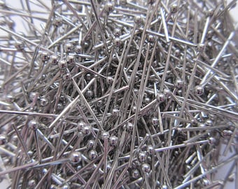 Stainless Steel Ball Head Pins  -  35 mm - 21 gauge - Select 100, 200 or 500 pcs