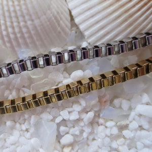 Stainless Steel Box Chain - 3mm - Select Gold or Platinum and Length