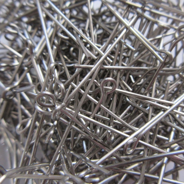 Stainless Steel Eye Pins  -  40 mm - 20 gauge -  Select 100, 200 or 500 pcs