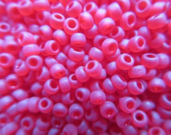 Miyuki Seed Beads - Matte Trans Ruby - 8/0 - Select 10, 15 or 30 grams