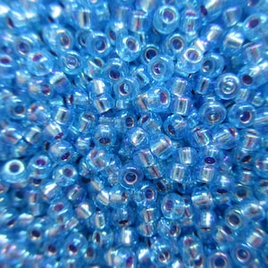 Miyuki Seed Bead - Silver Lined Aqua AB - 8/0 - Select 10, 15 or 30 grams