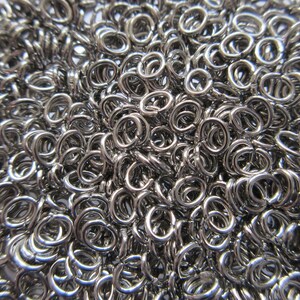 Stainless Steel Oval Jump Rings - 4x3.2mm - 21ga - Select 200 or 500pcs