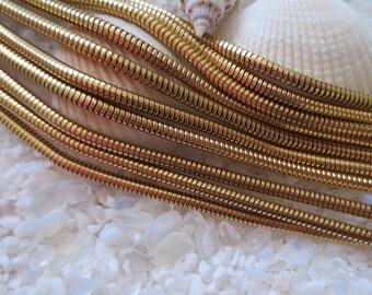 Stainless Steel Snake Necklace - 2.4mm - 19.7 inch length - Gold Color Plated -  Select 1 or 2 pcs